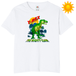  T-REX -соларна тениска-щампа с променящи се цветове 